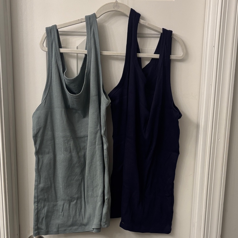 a new day Women's Tank Tops - Light Blue and Dark Blue